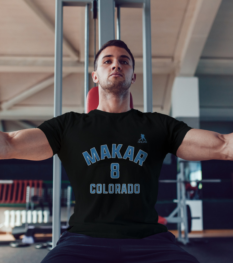 Cale Makar 8 Colorado Avalanche Hockey T-Shirt