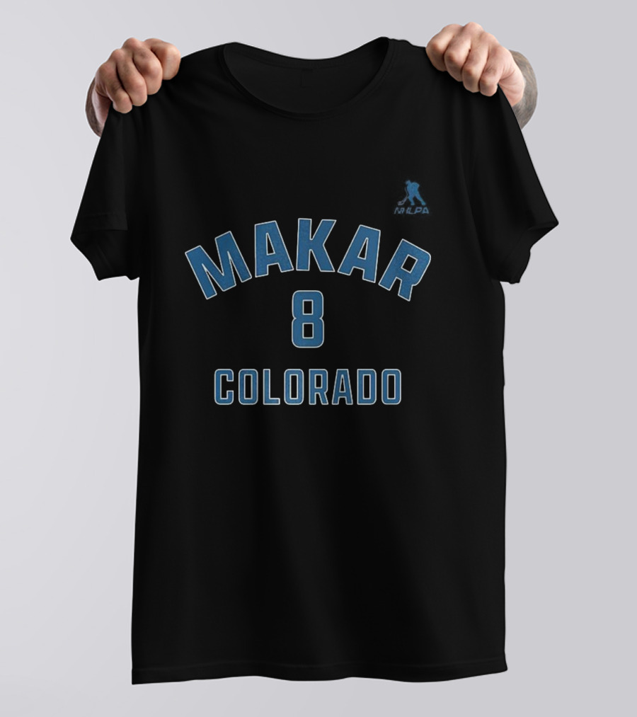 Cale Makar 8 Colorado Avalanche Hockey T-Shirt