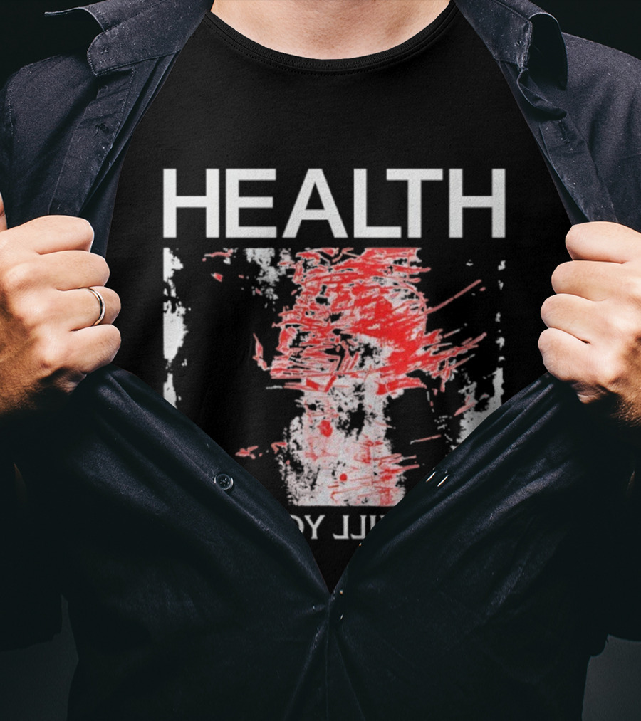 HEALTH Don't Kill Yourself Red Brush Strokes T-Shirt