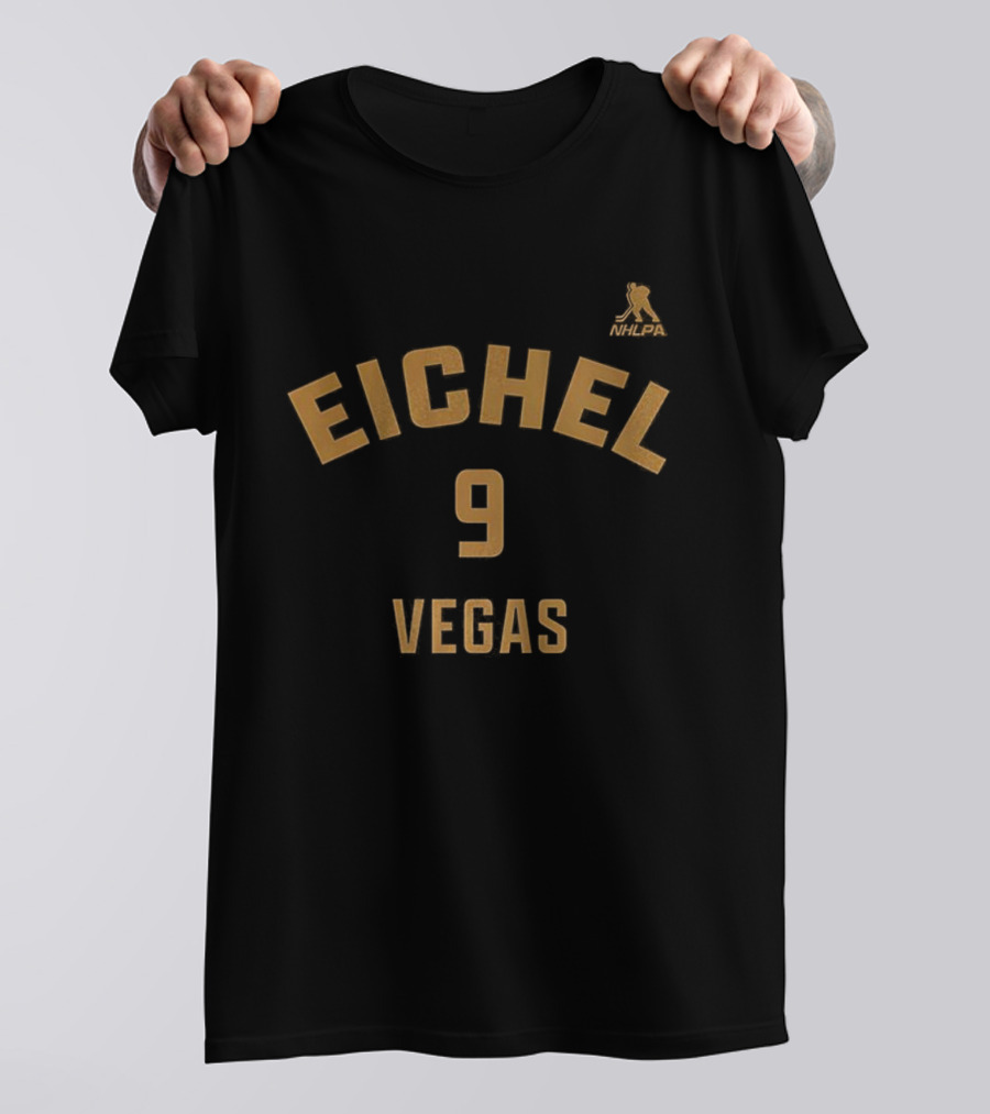Jack Eichel 9 Vegas Golden Knights Name And Number T-Shirt