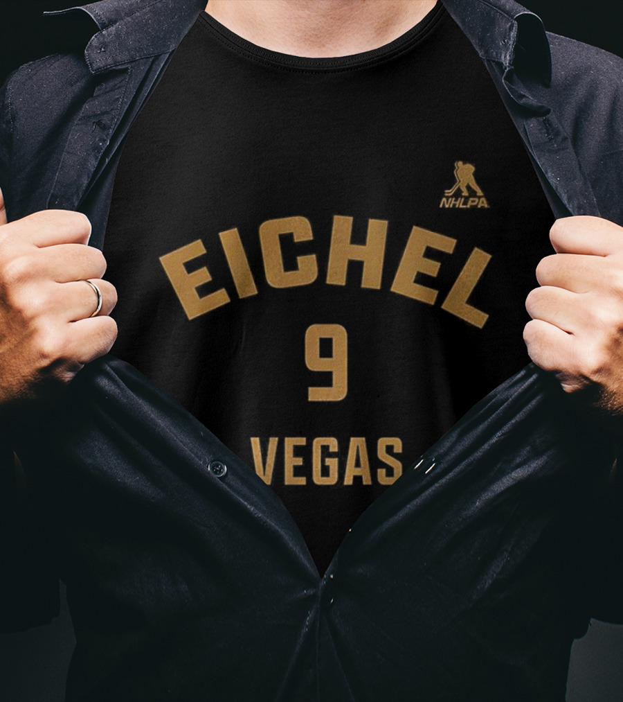Jack Eichel 9 Vegas Golden Knights Name And Number T-Shirt