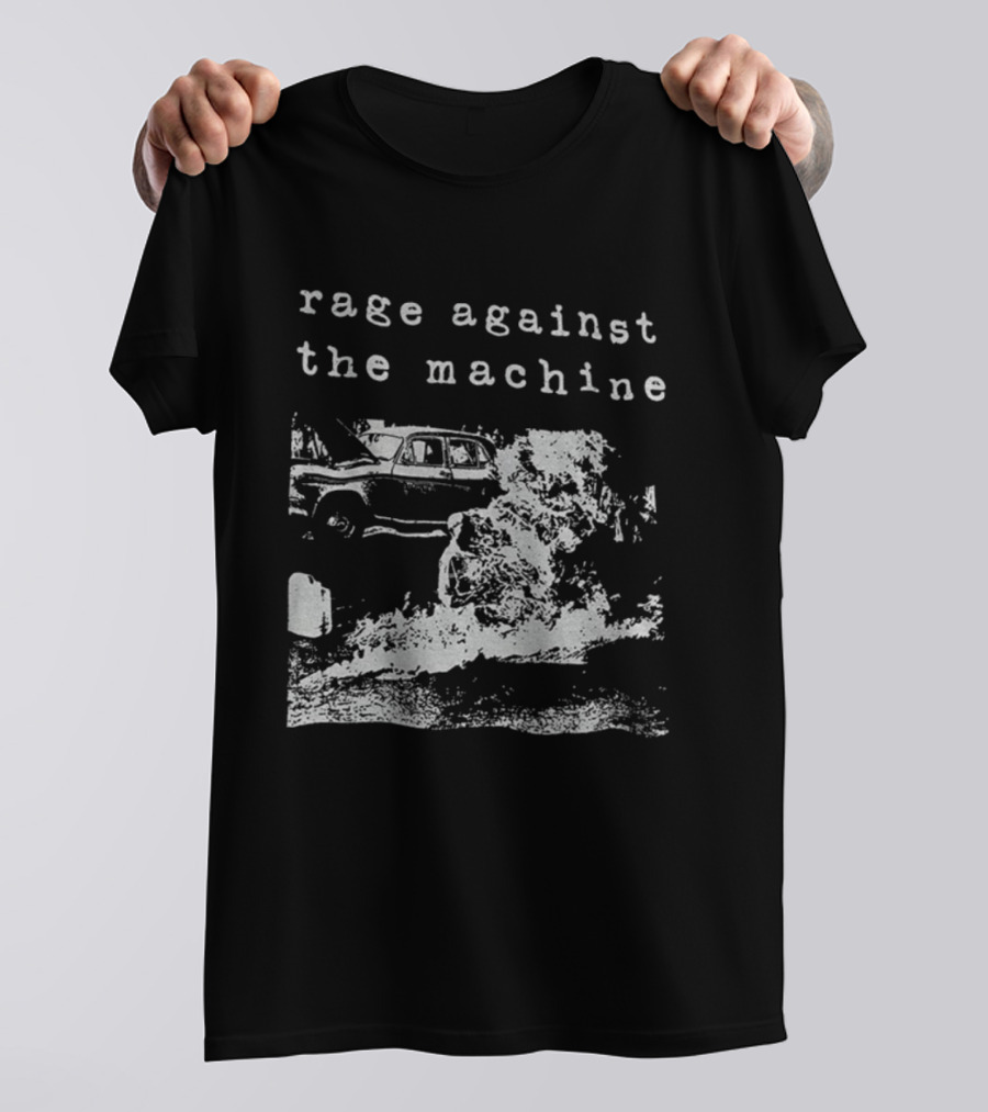Rage Against The Machine Vintage Album Cover Amalgalm T-Shirt