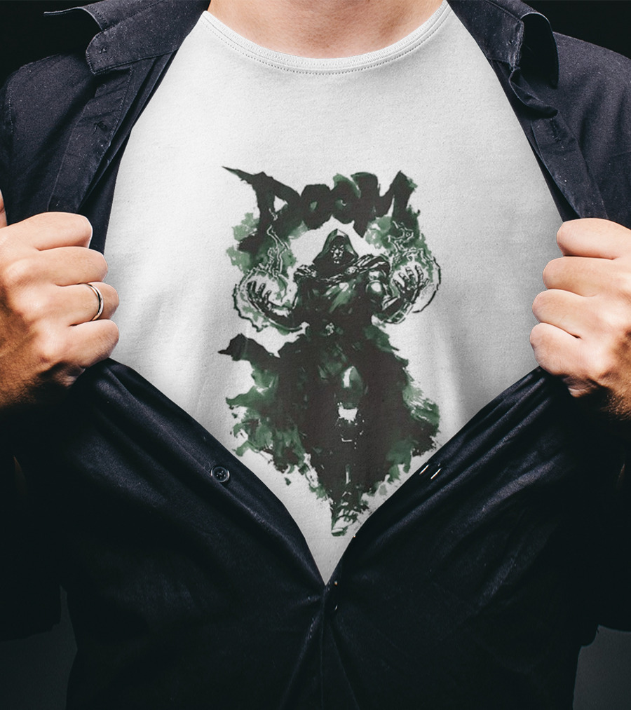 Doom Doctor Emperor Marvel Comics Green Aura T-Shirt