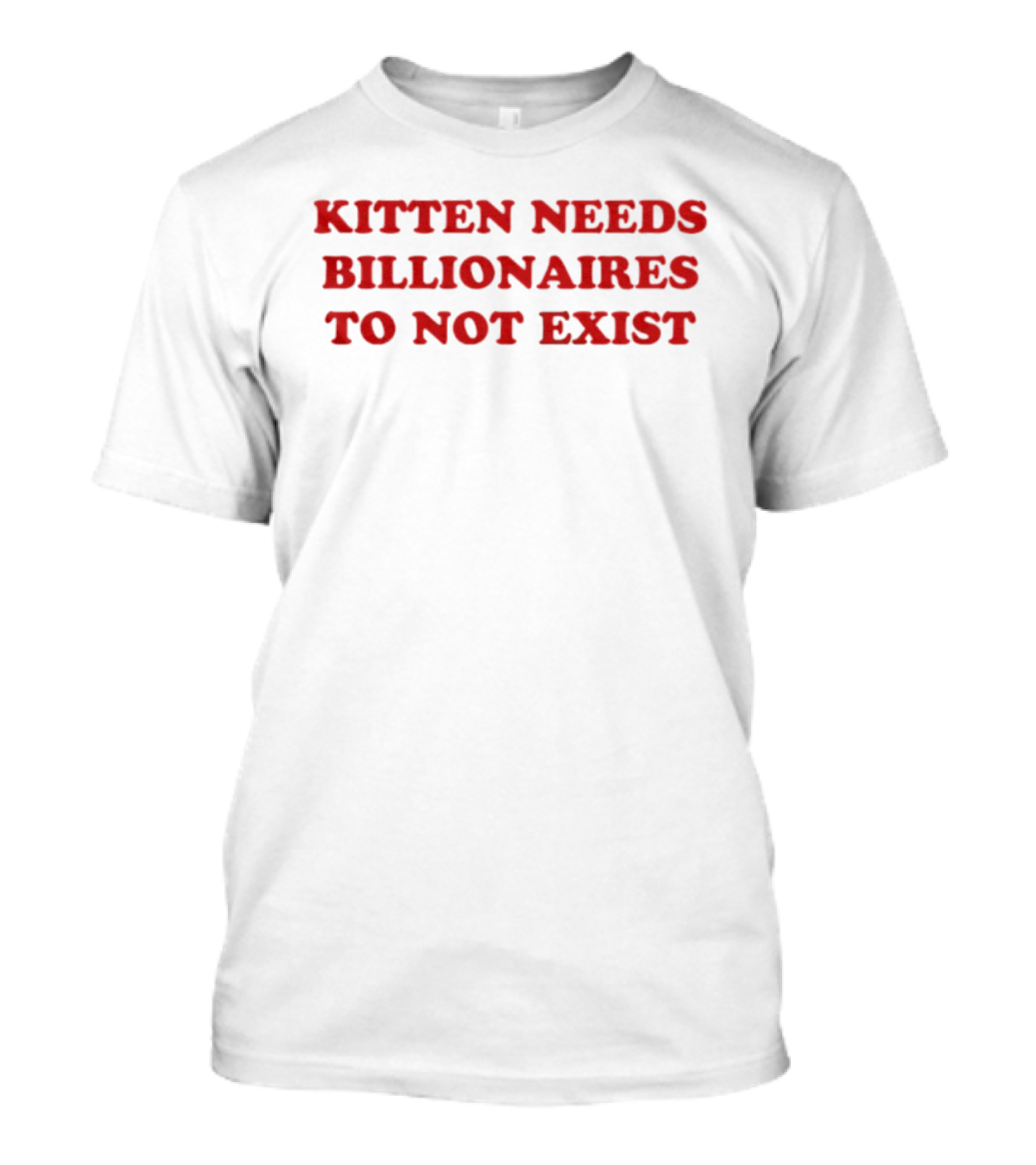 Kittens Wish Billionaires Did Not Exist T-Shirt