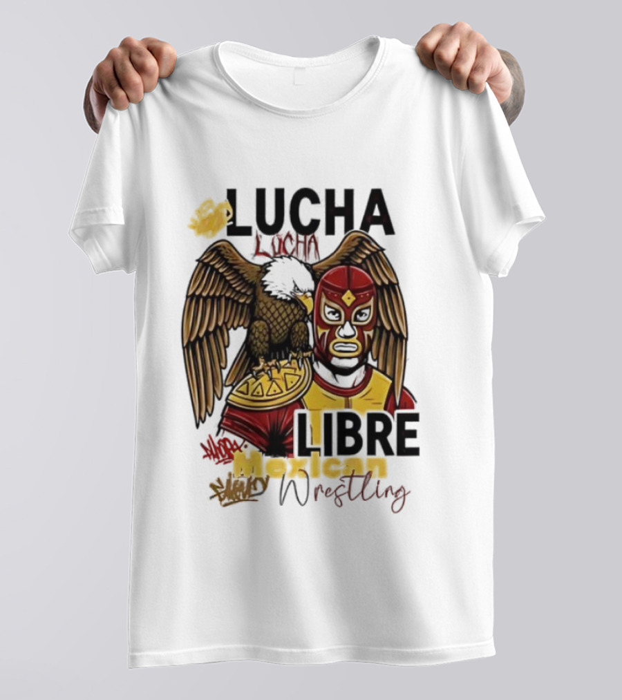 Mexican Wrestlin Lucha Libre Classic Eagle Masked Fighter T-Shirt