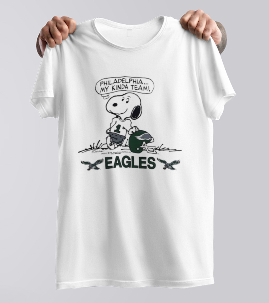 Philadelphia Eagles Snoopy Cool My Kinda Team T-Shirt