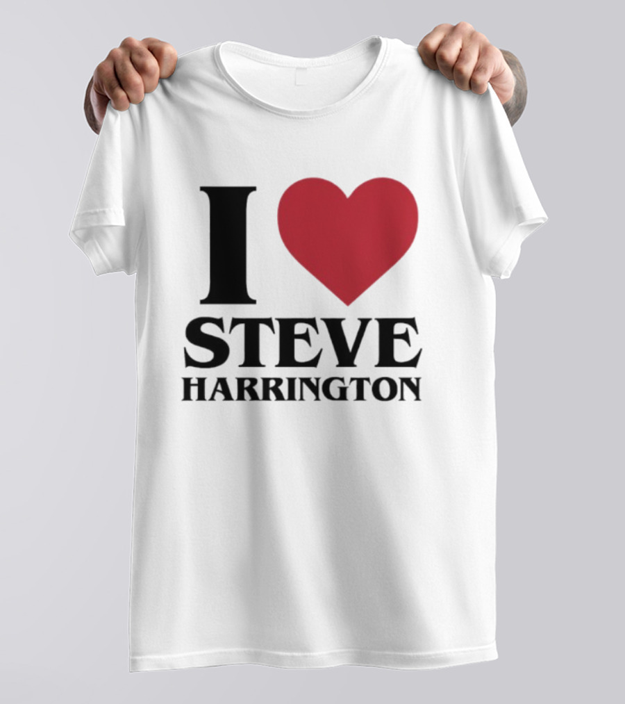 I Love Steve Harrington Heart Stranger Things T-Shirt