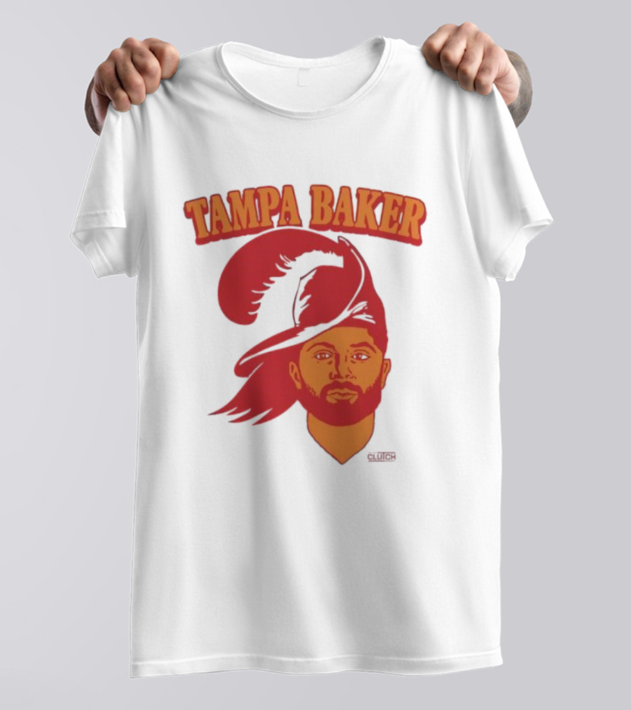 Tampa Baker Football Icon Illustration Buccaneers T-Shirt