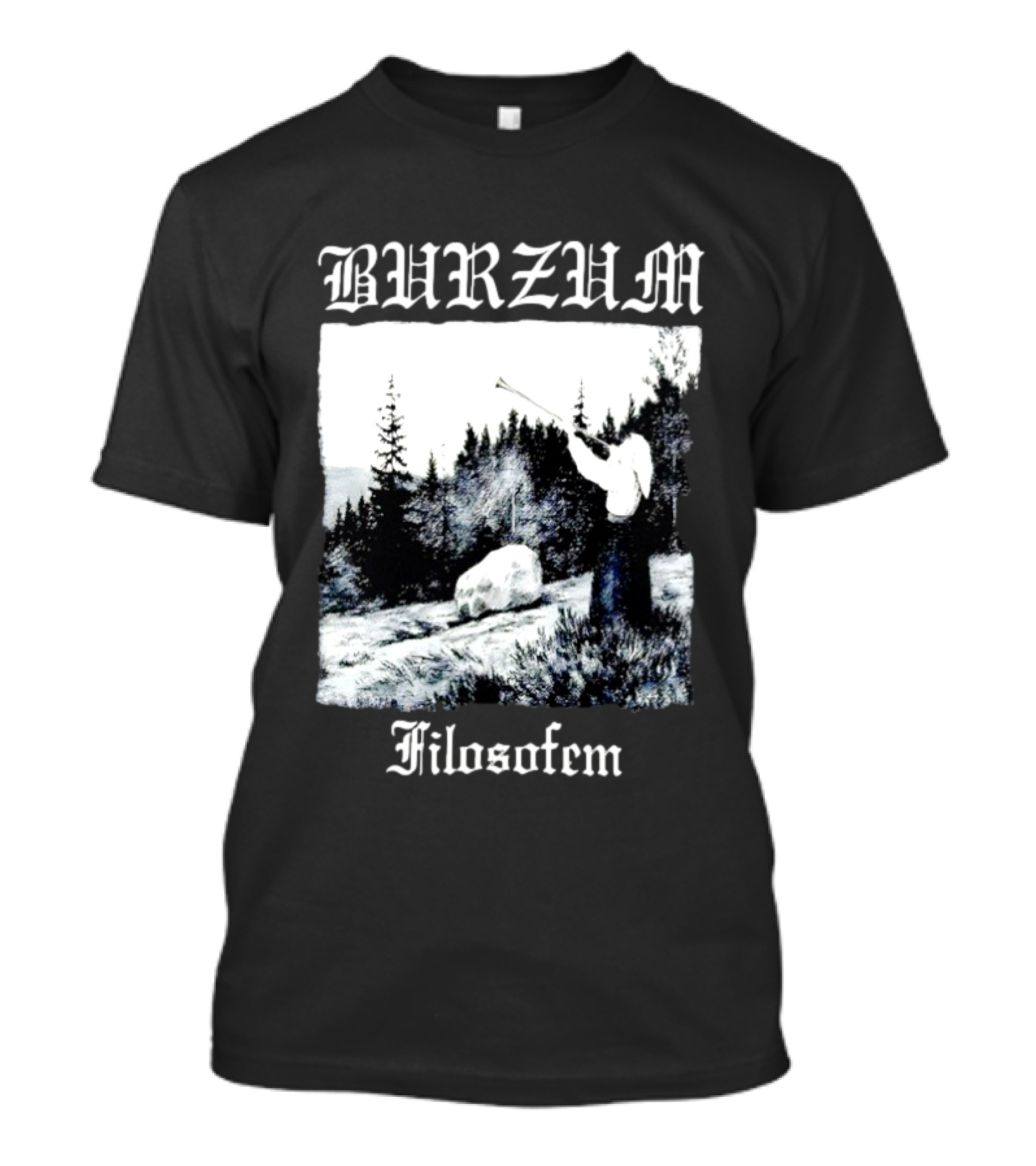 Burzum Filosofem Album Nordic Forest Scene T-Shirt