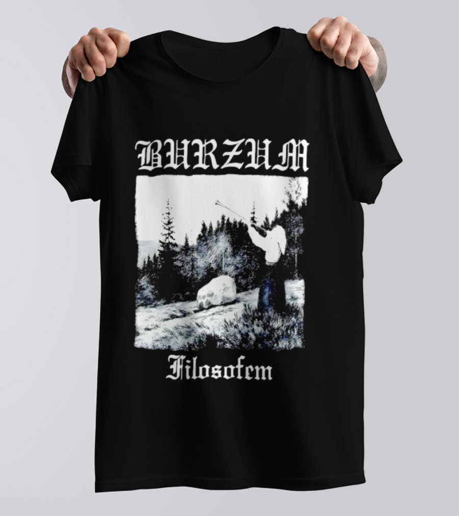 Burzum Filosofem Album Nordic Forest Scene T-Shirt