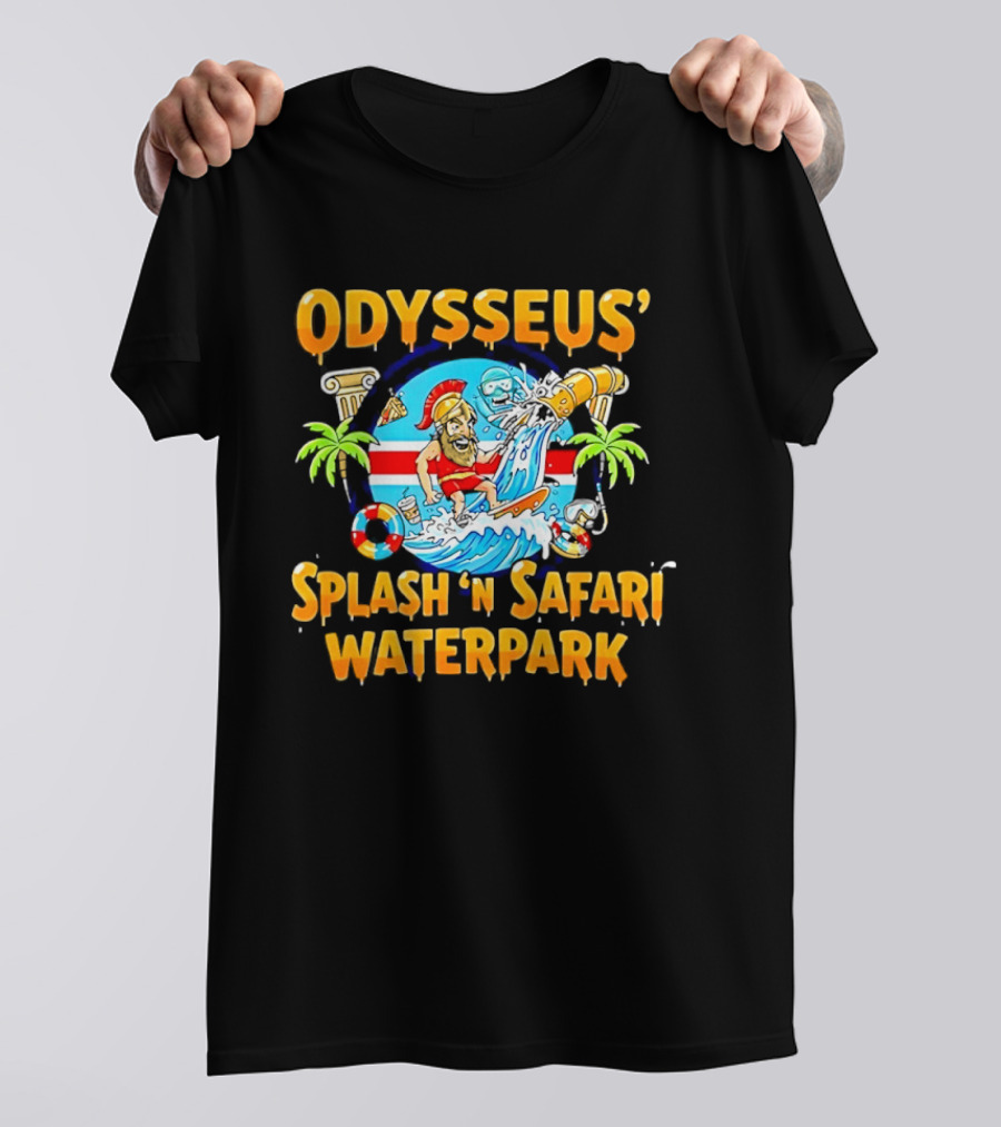 Odysseus Splash 'N Safari Waterpark Surfing Adventure Souvenir T-Shirt