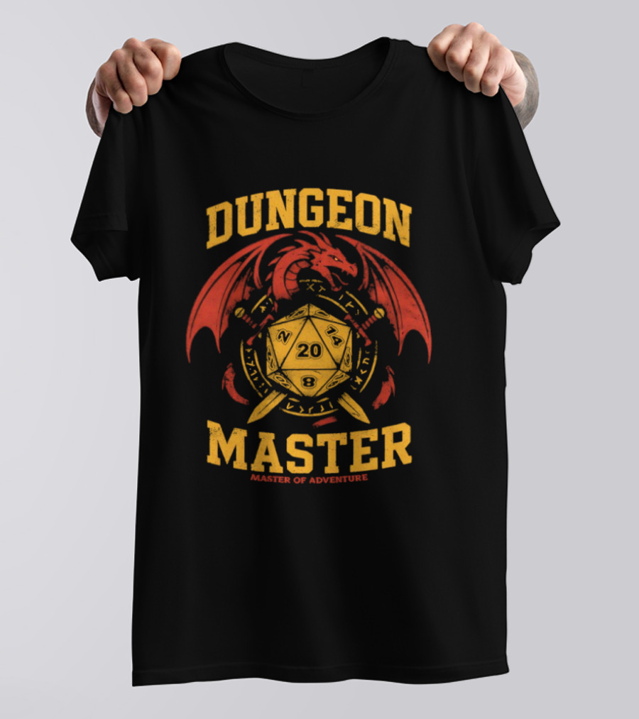 Dungeon Master D20 Dragon Master Of Adventure T-Shirt