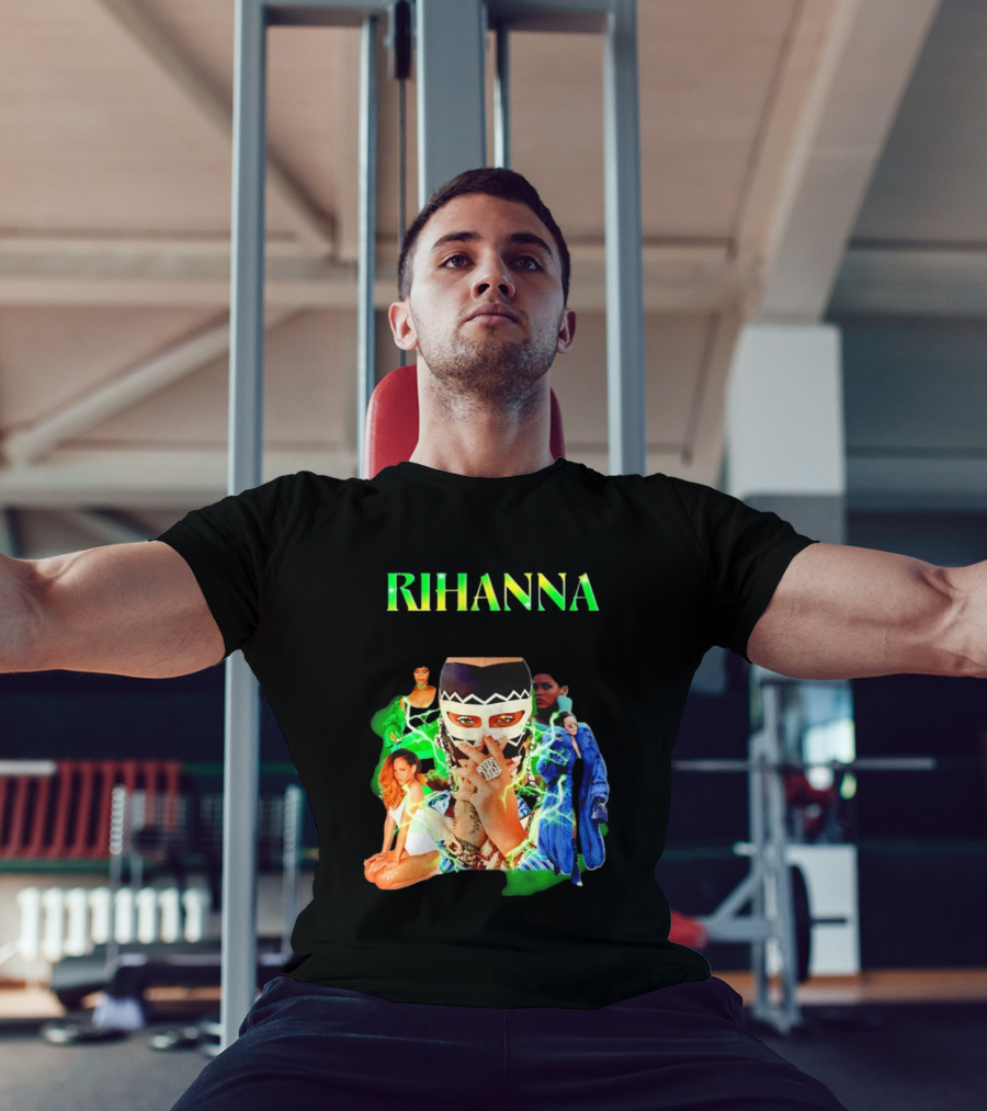 Rihanna Fashion Icon Collage Bold T-Shirt