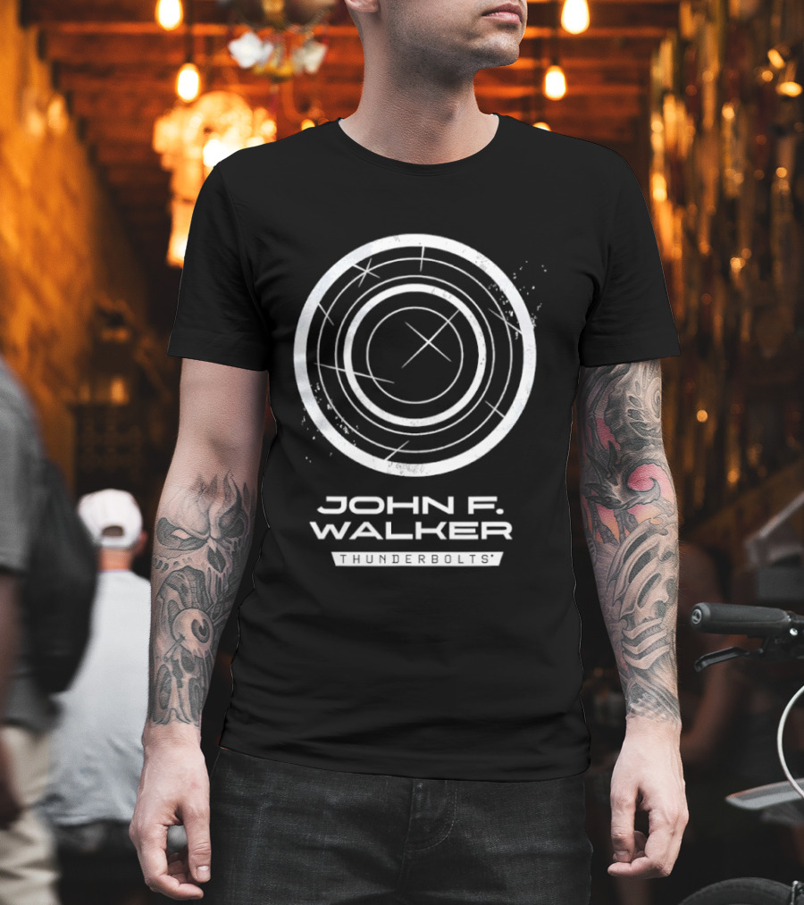 John F Walker Thunderbolts Shield T-Shirt