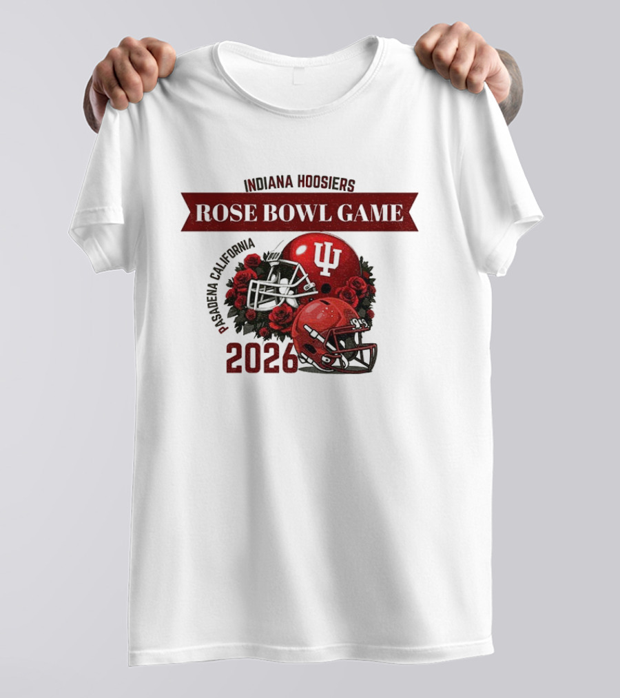 Indiana Hoosiers Rose Bowl Game 2026 Helmet Pasadena California T-Shirt