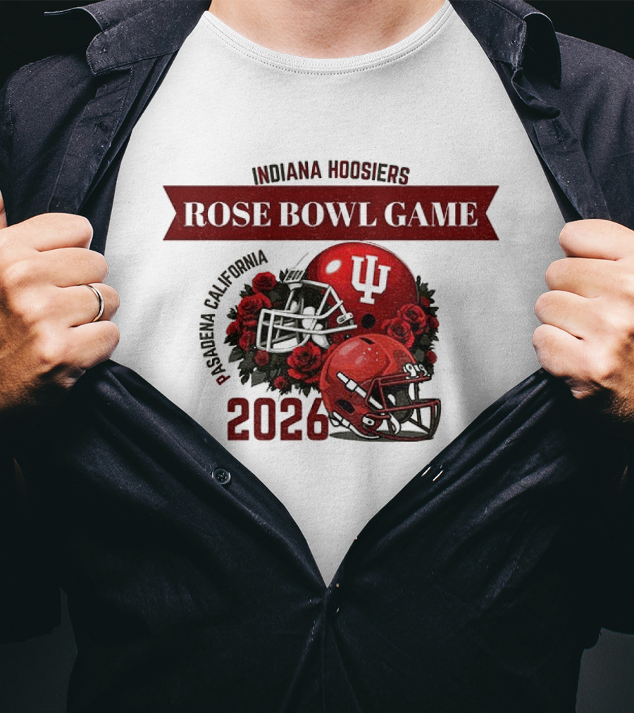 Indiana Hoosiers Rose Bowl Game 2026 Helmet Pasadena California T-Shirt