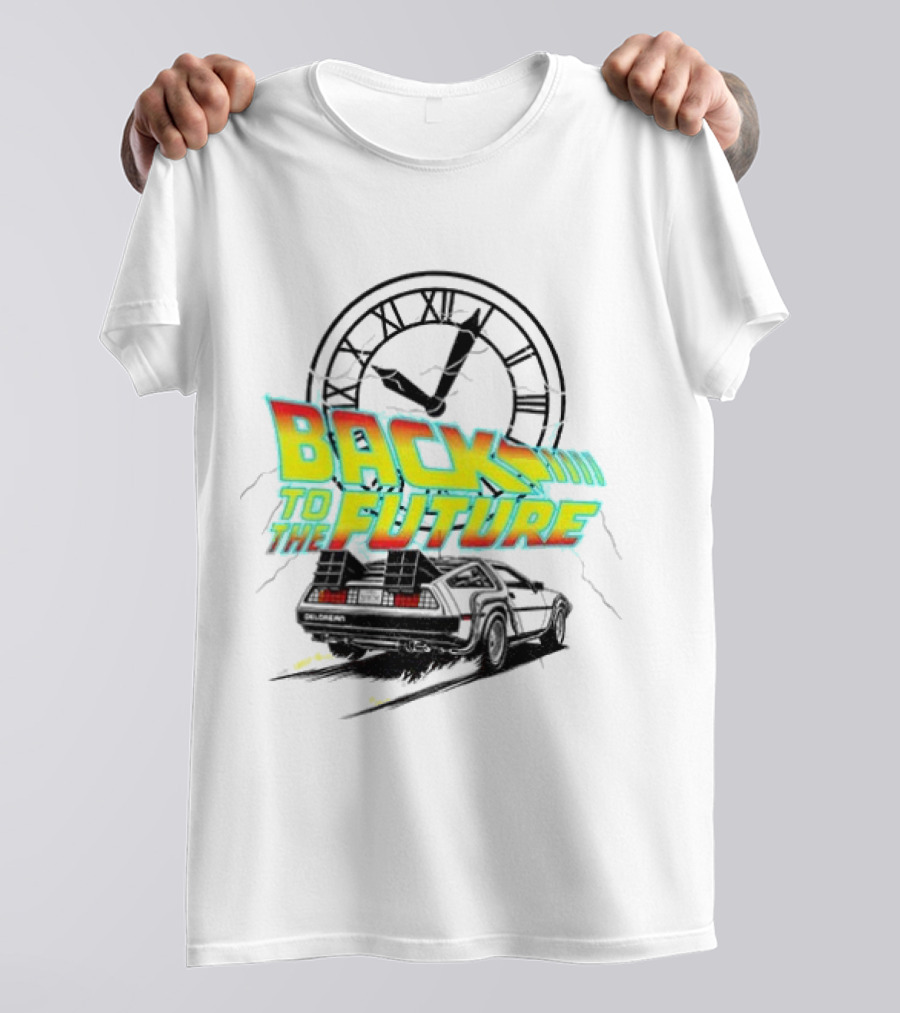 Back To The Future DMC DeLorean Official Vintage Movie T-Shirt