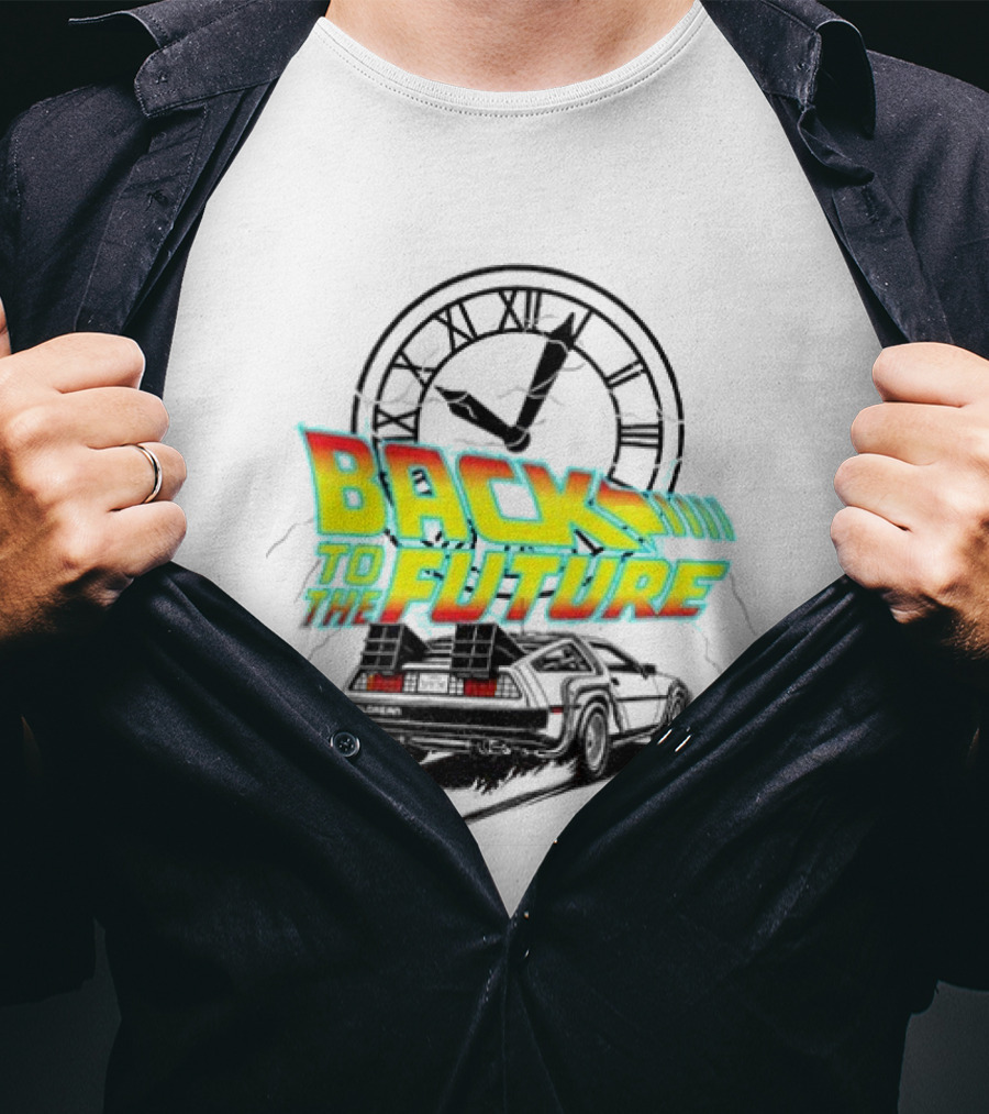 Back To The Future DMC DeLorean Official Vintage Movie T-Shirt