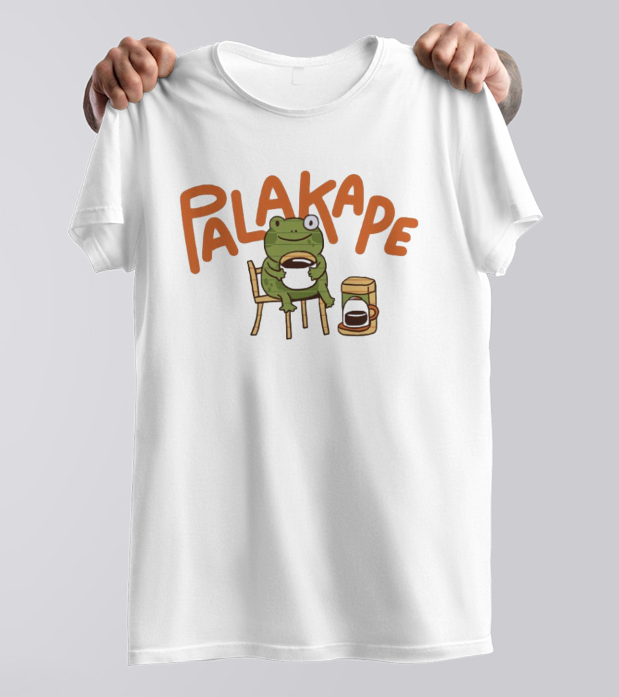 Palakape Frog With Coffee T-Shirt