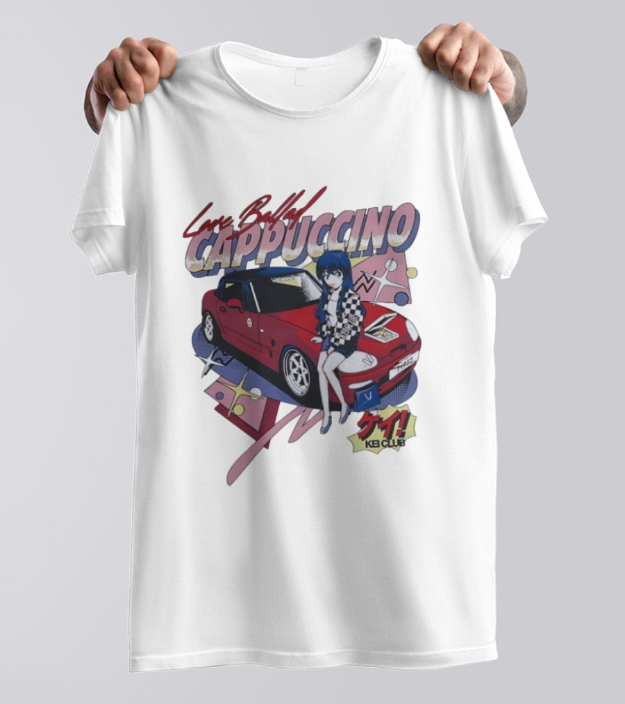Love Ballad Cappuccino Kei Car Anime KB Club Retro Aesthetic T-Shirt