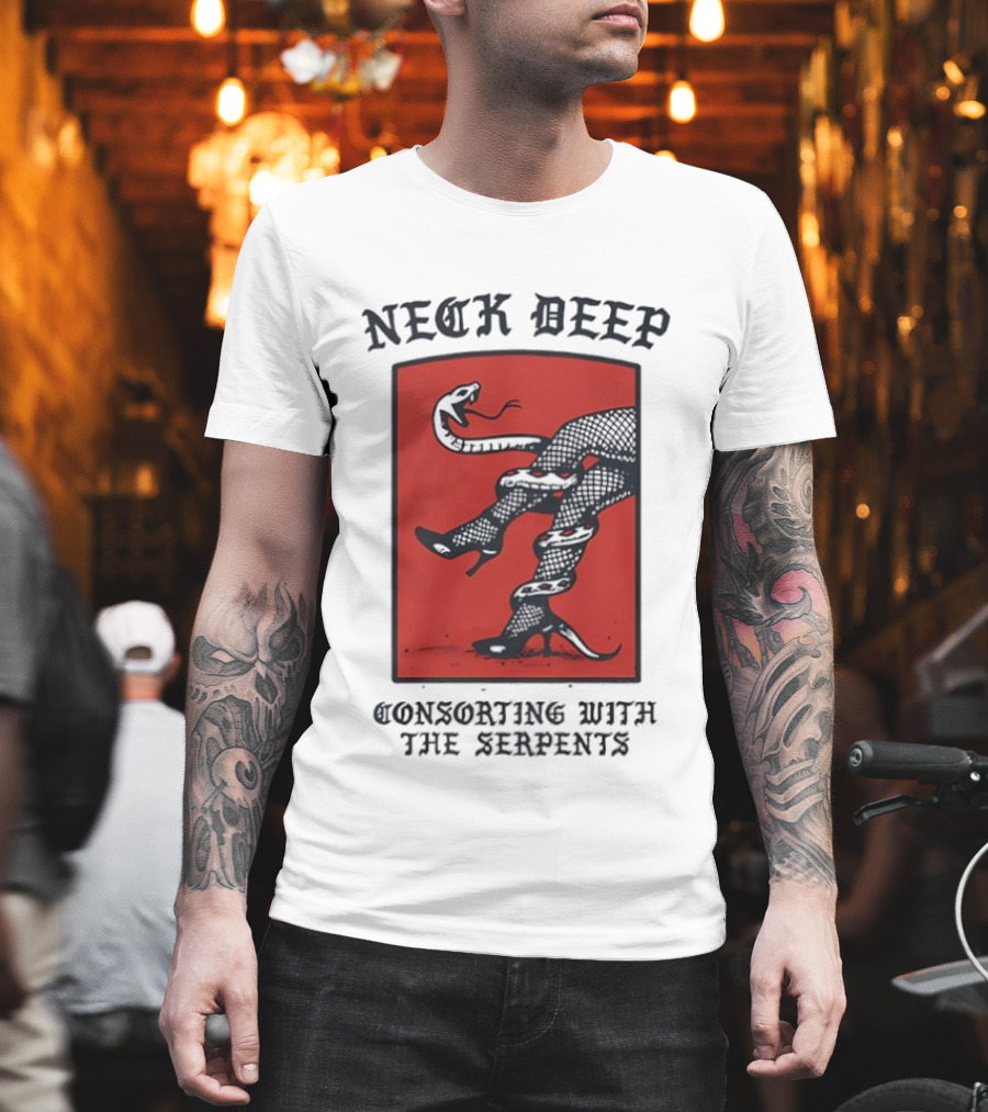 Neck Deep Consorting With The Serpents High Heels Venomous Fusion T-Shirt