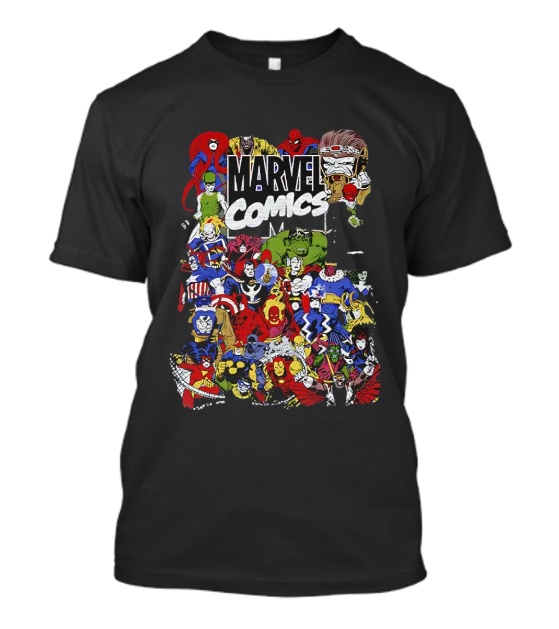 Marvel Comics Retro Character Collage T-Shirt