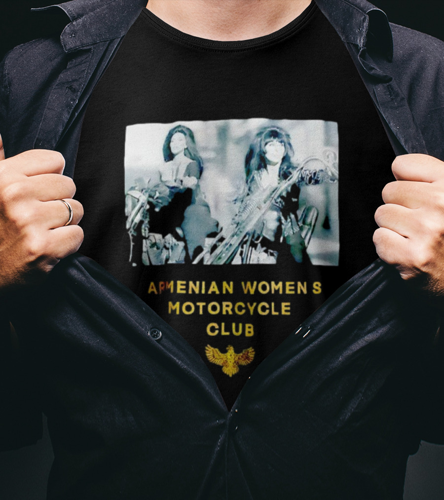 Armenian Women's Motorcycle Club Cher Biker мотоклуб T-Shirt