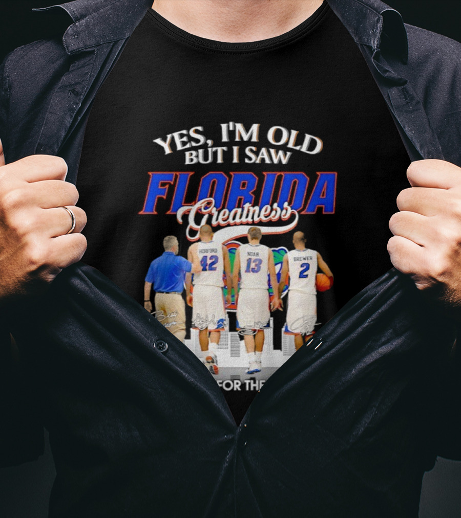 Yes I’m Old But I Saw Florida Greatness Thank You For The Memories Signatures T-Shirt