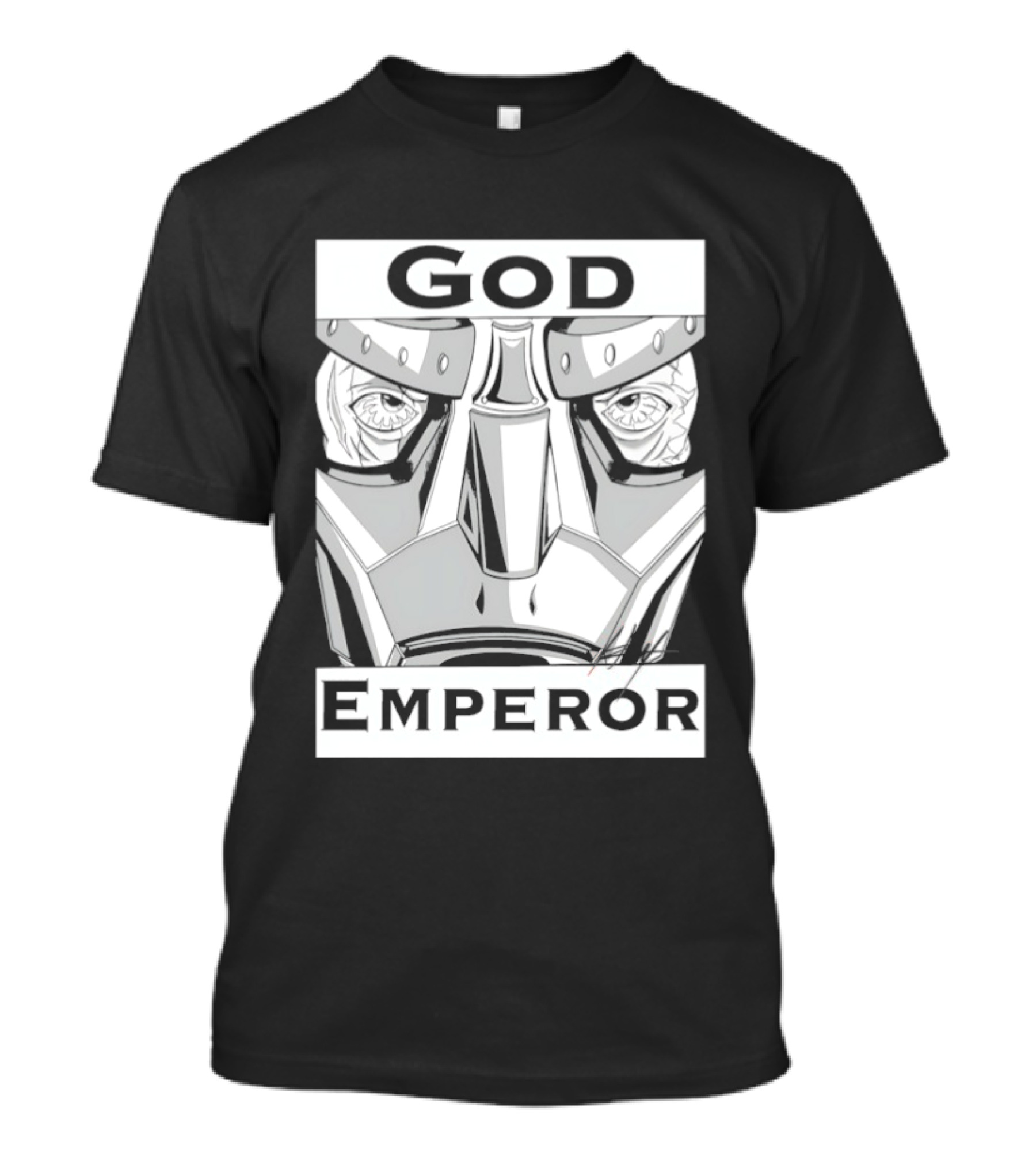 God Emperor Masked Face Robot Armor T-Shirt