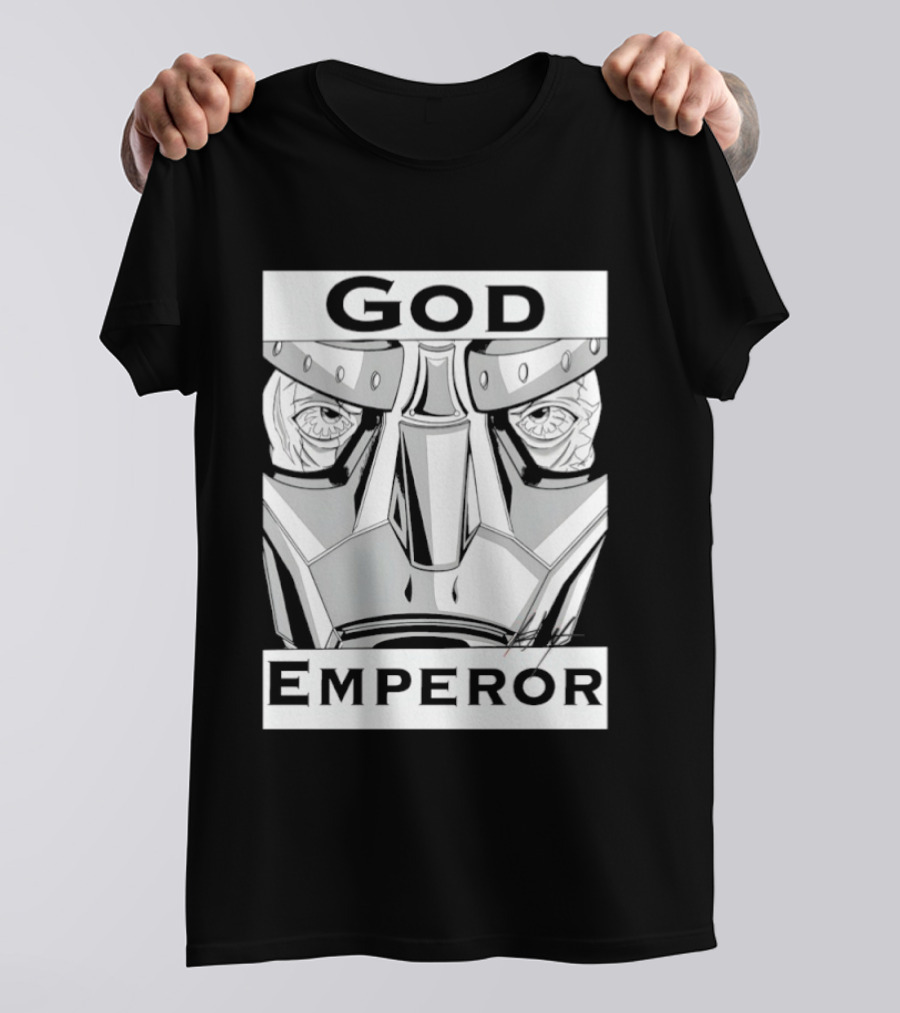 God Emperor Masked Face Robot Armor T-Shirt