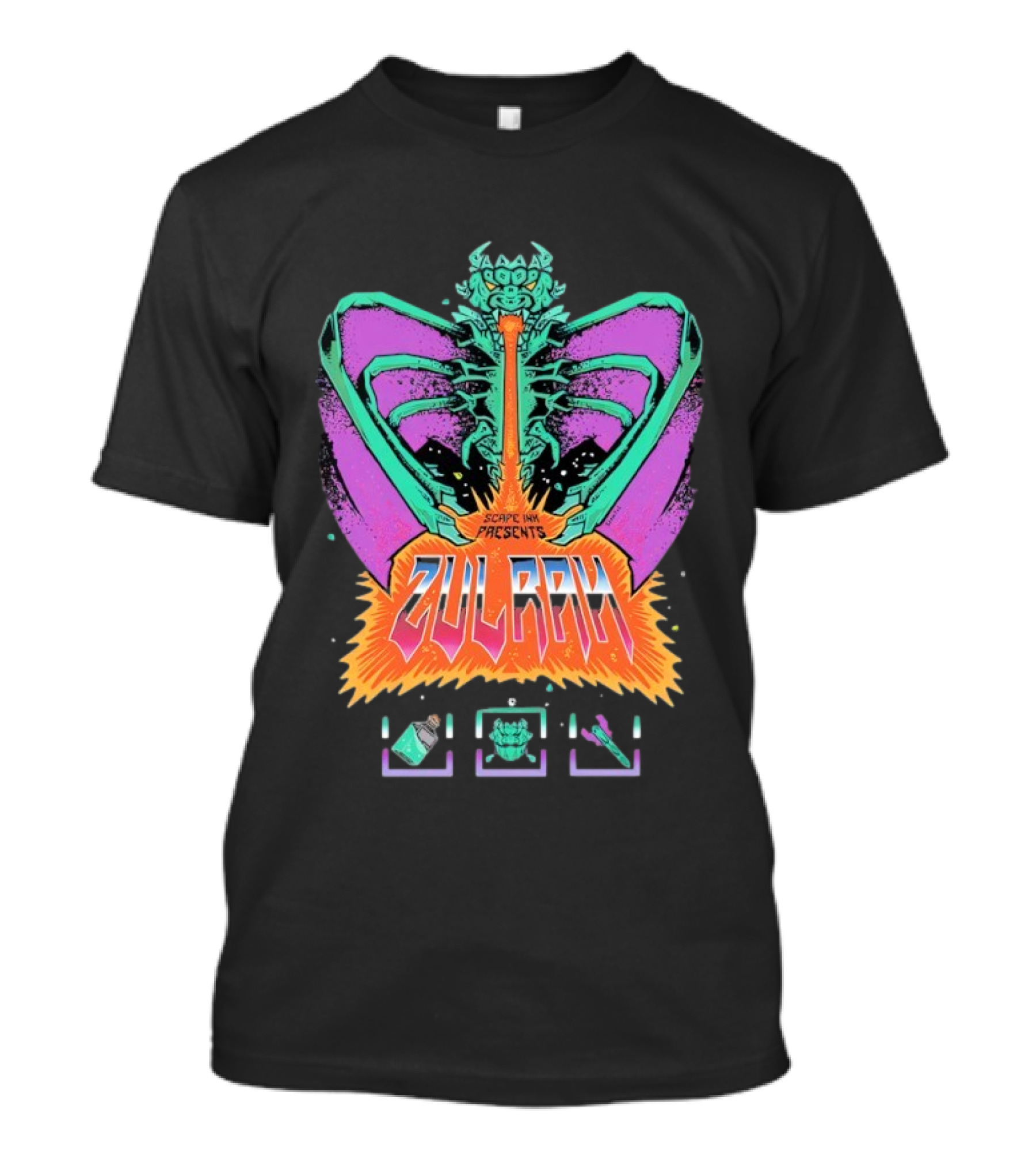 Zulrah Scape Ink Presents Retro Color Burst T-Shirt