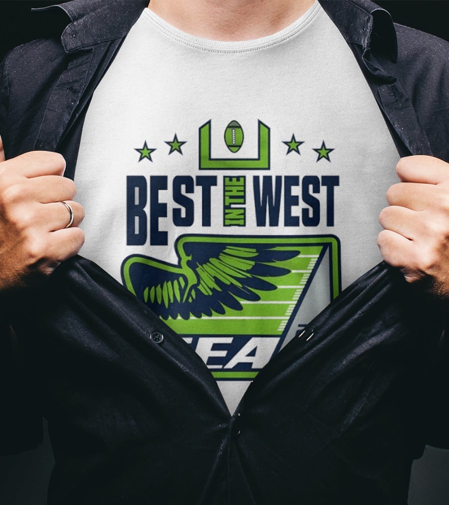 Seattle Seahawks Best In The West 2025 NFC Champions T-Shirt