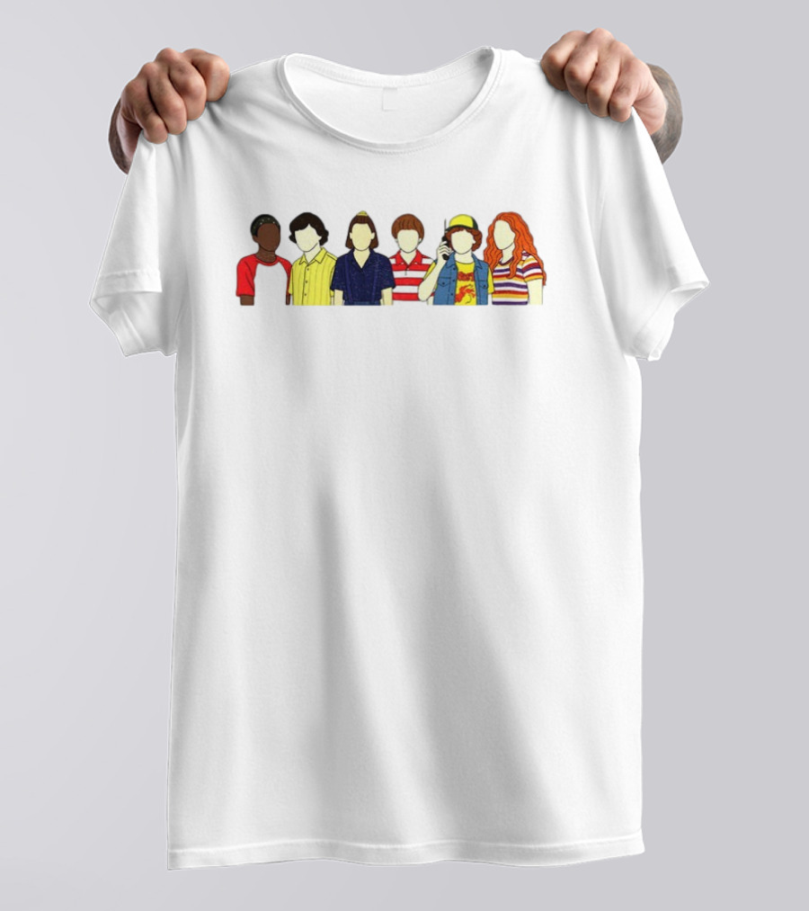 Stranger Things Season 3 Iconic Character Outfits 80s Fashion T-Shirt