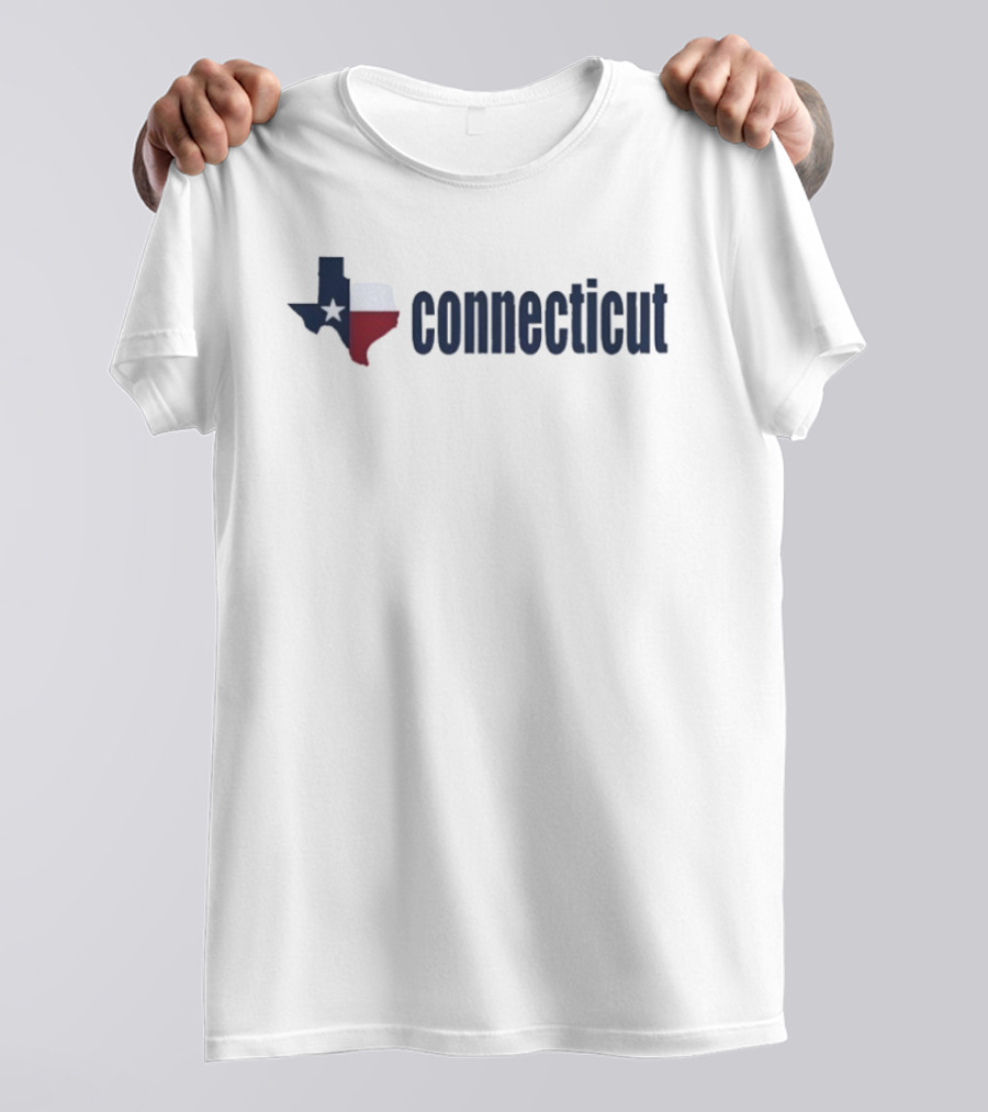 Texas Shape Connecticut Wordplay T-Shirt