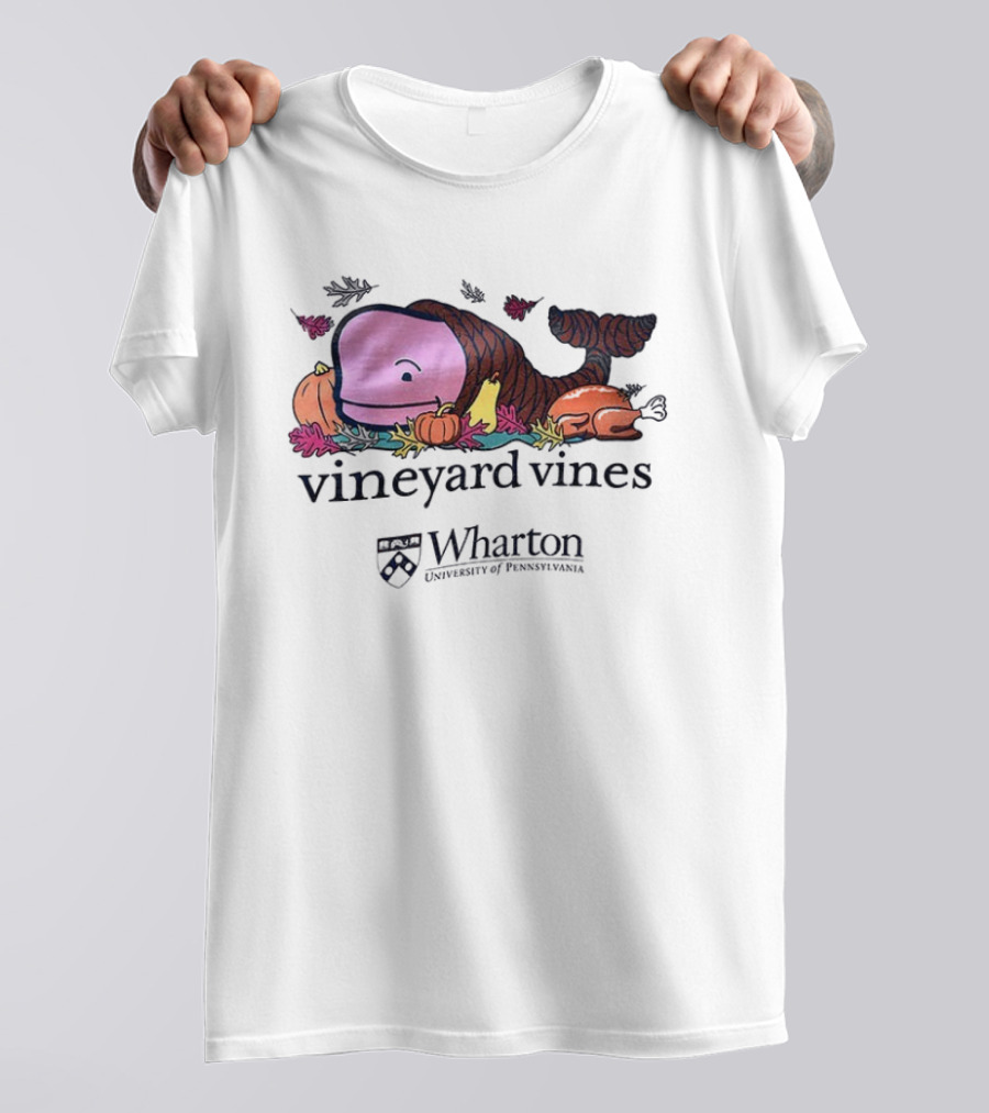 Vineyard Vines Whale Cornucopia Wharton University Of Pennsylvania T-Shirt