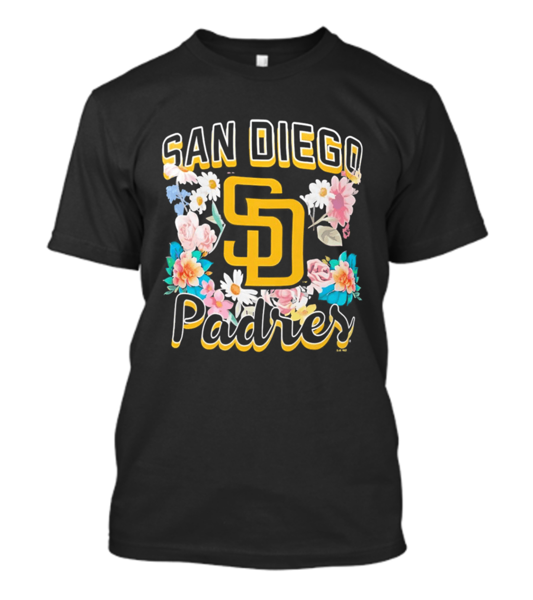 San Diego Padres Floral SD Women's T-Shirt