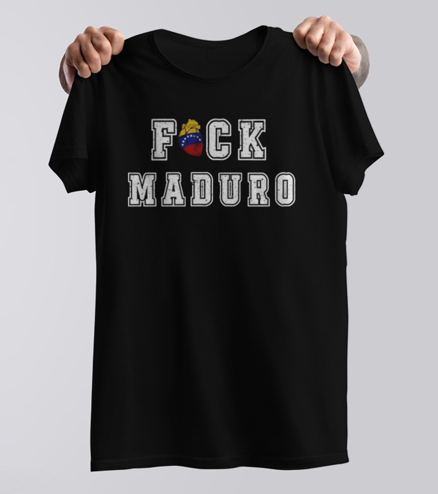 F*ck Maduro Venezuela Flag Protest Statement 2026 T-Shirt