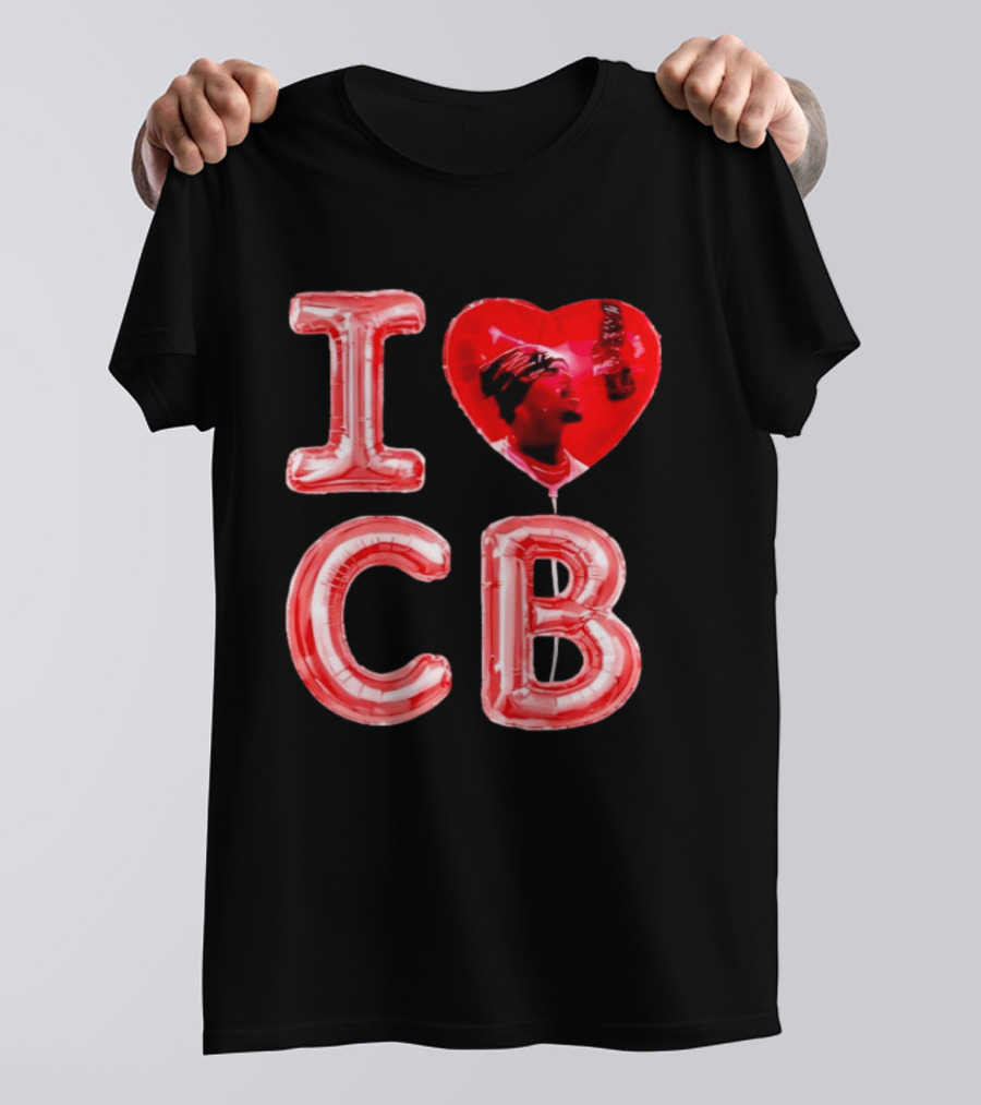 I Love CB Chris Brown Red Balloon T-Shirt