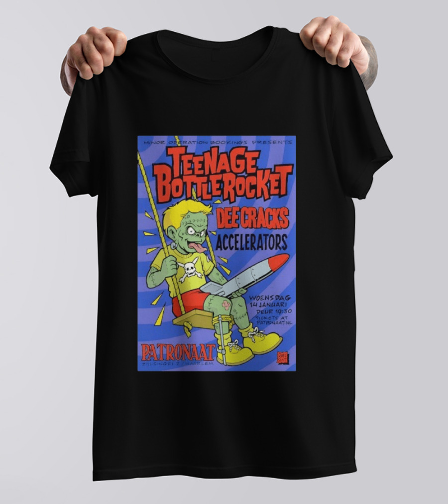 Teenage Bottlerocket Dee Cracks Accelerators Patronaat Haarlem 14 Januari 2026 T-Shirt