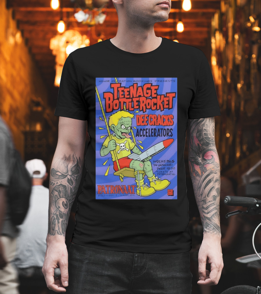 Teenage Bottlerocket Dee Cracks Accelerators Patronaat Haarlem 14 Januari 2026 T-Shirt