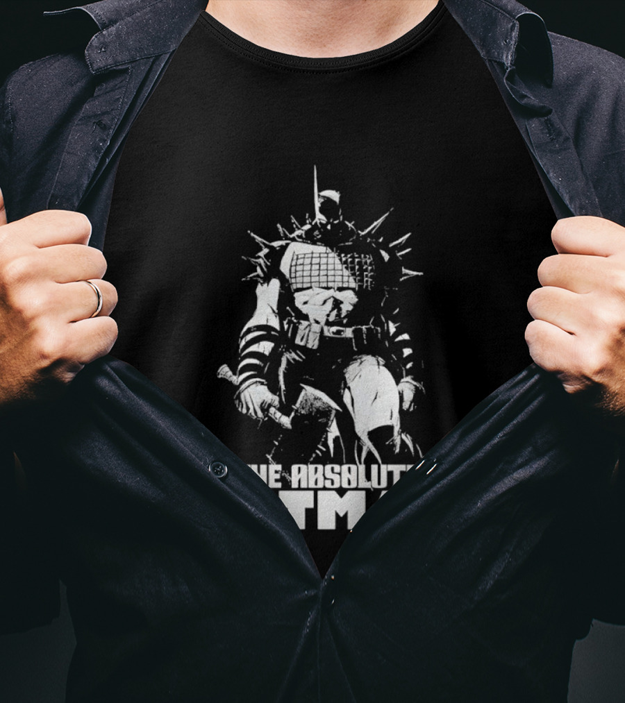 The Absolute Batman Spiked Suit Warrior With Bat Helmets T-Shirt
