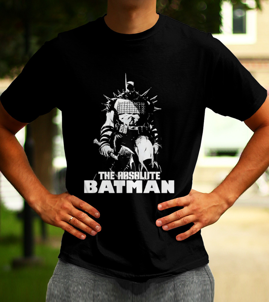 The Absolute Batman Spiked Suit Warrior With Bat Helmets T-Shirt