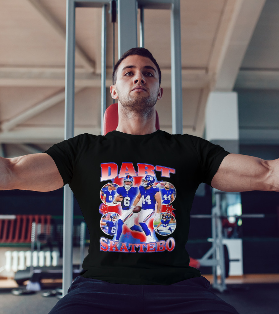 New York Giants Dart Skattebo NFL Football Players T-Shirt