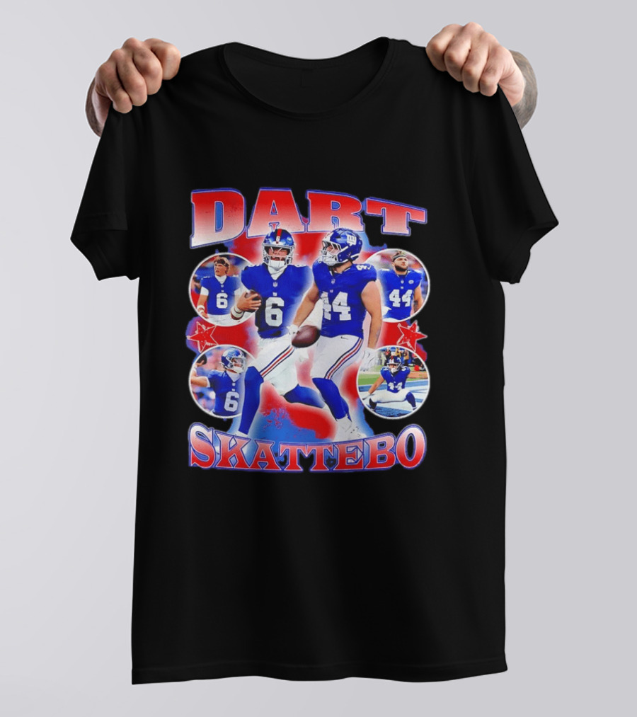 New York Giants Dart Skattebo NFL Football Players T-Shirt