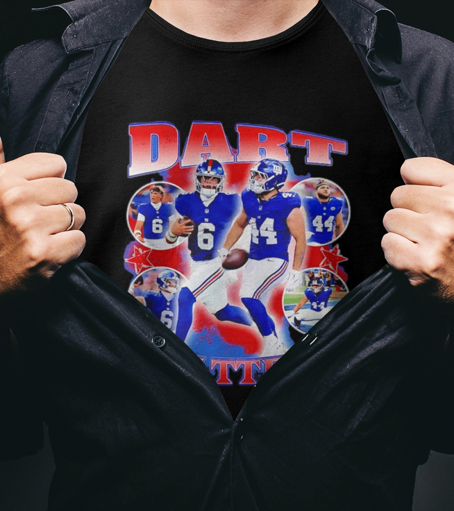 New York Giants Dart Skattebo NFL Football Players T-Shirt