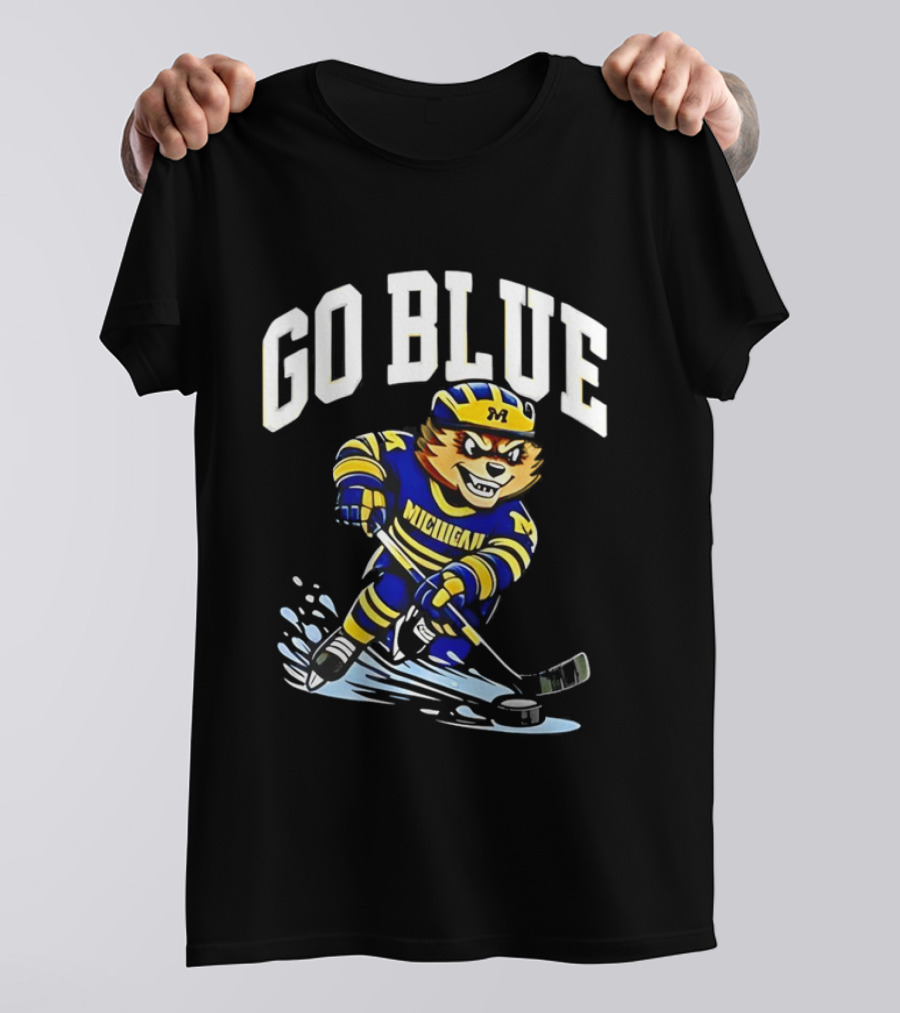 Michigan Wolverines 2026 NCAA Hockey Go Blue Wolverine T-Shirt