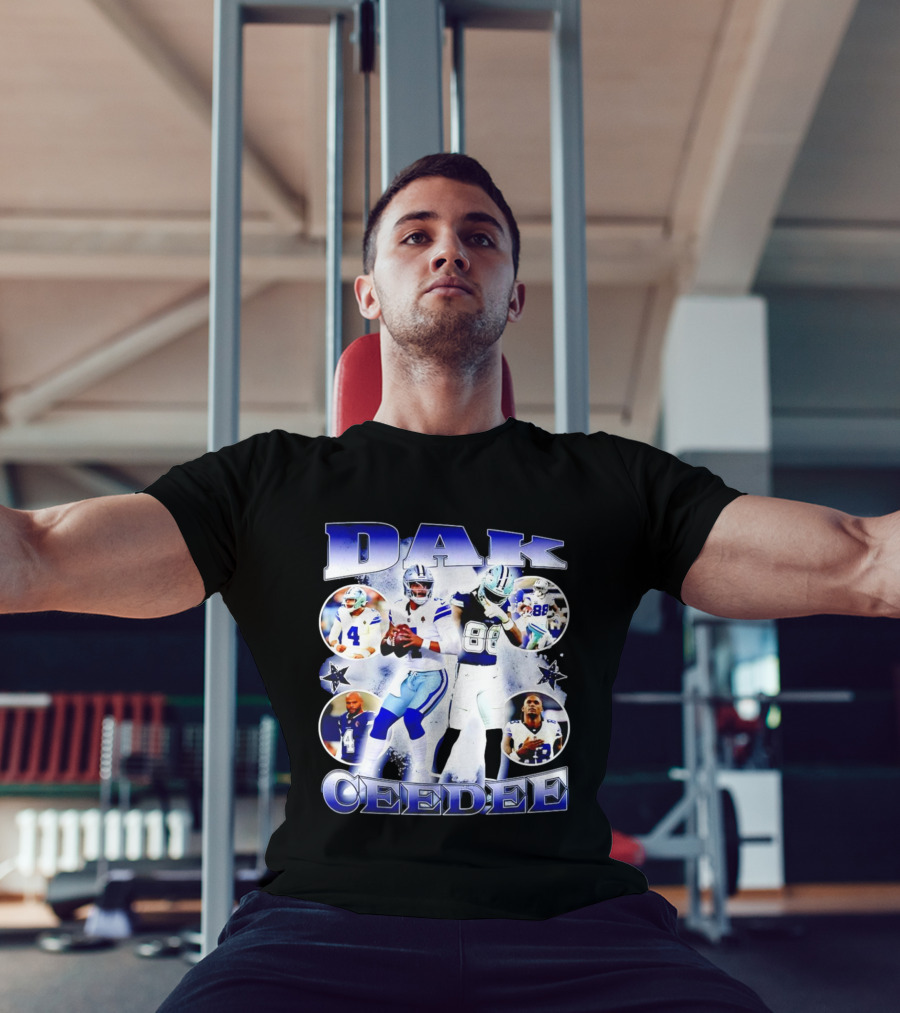 Dallas Cowboys Dak Prescott Ceedee Lamb Football Stars T-Shirt