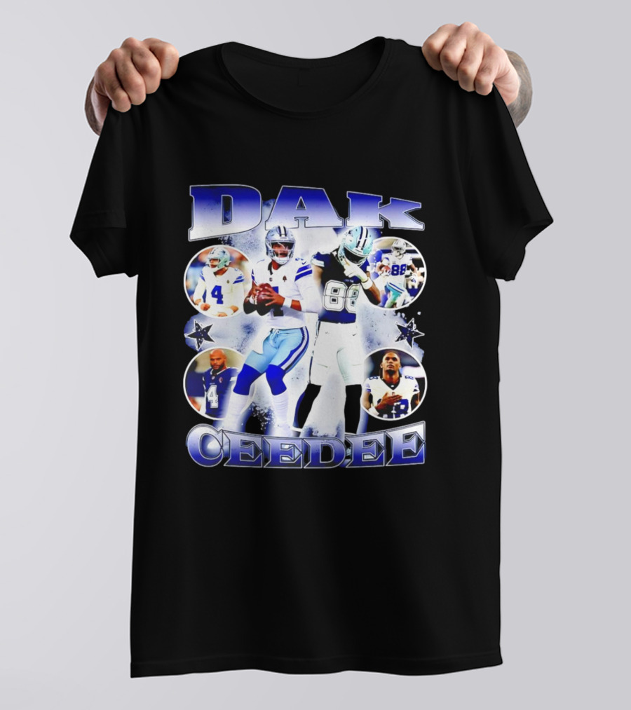 Dallas Cowboys Dak Prescott Ceedee Lamb Football Stars T-Shirt