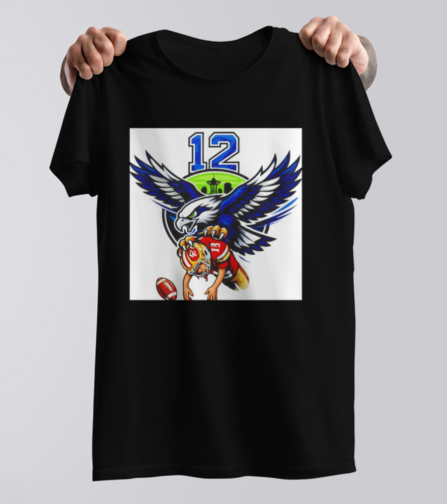 Seattle Seahawks 12th Man Meme Brock Purdy San Francisco 49ers Football Rivalry T-Shirt