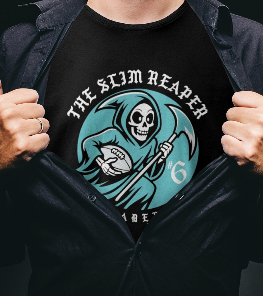 The Slim Reaper #6 Philadelphia Eagles T-Shirt